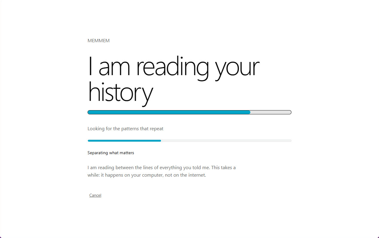 MEMMEM leyendo tu historial en tu ordenador